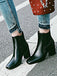 Retro Solid Thick Heel Short Boots: timeless style reimagined