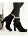 Retro Solid Thick Heel Short Boots: timeless style reimagined