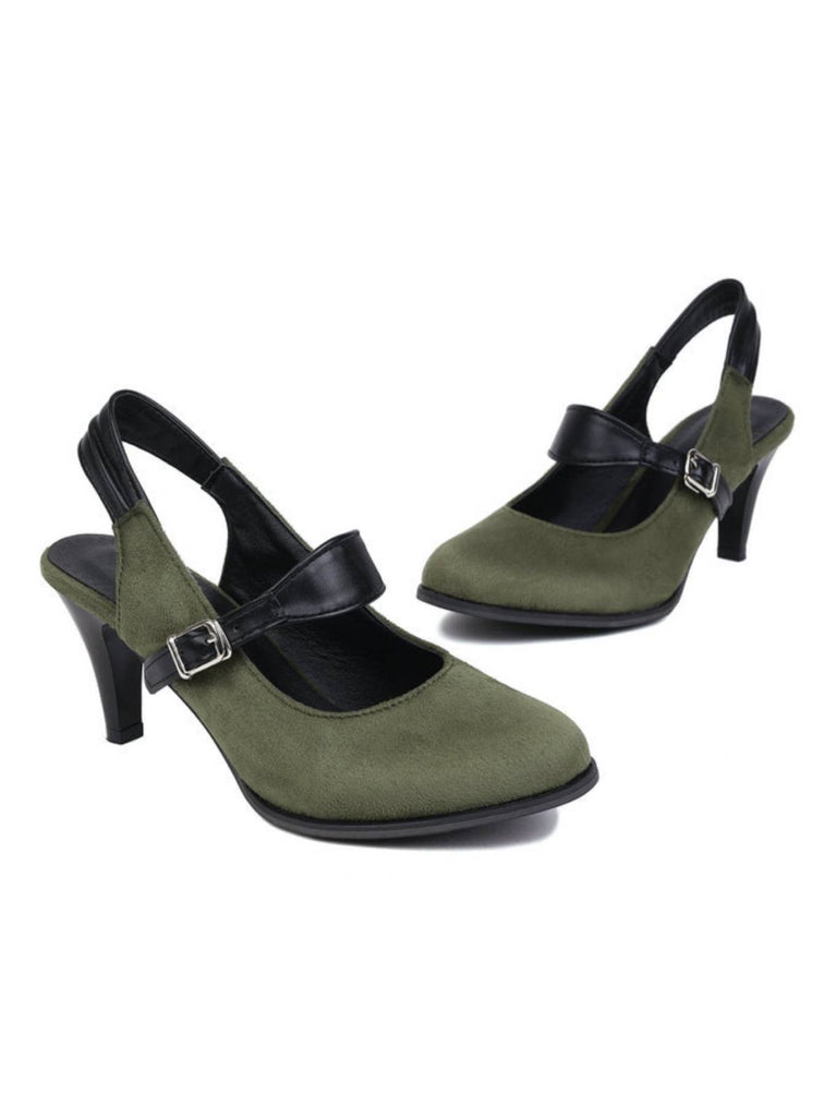 Retro Suede High Heels Shoes — vintage elegance for the modern woman