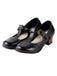 Retro T-Strap Chunky Heels Shoes, classic vintage style elegant retro fashion - Image 1