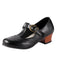 Retro T-Strap Chunky Heels Shoes, classic vintage style elegant retro fashion - Image 3