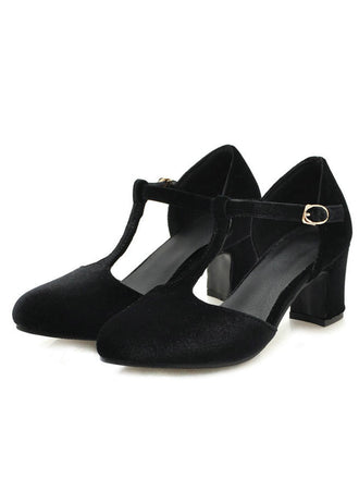 Retro T-Strap Mary Jane High Heel Shoes: timeless style reimagined