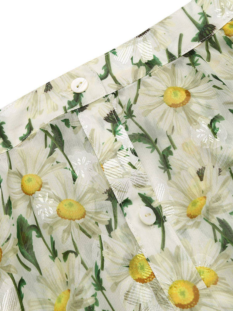 Retro Floral Button Swing Coverup | vintage fashion, retro style