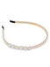 Retro White Pearls Headband: timeless style reimagined