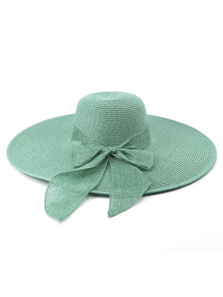 Ribbon Wide Brim Raffia Sun Hat: timeless style reimagined