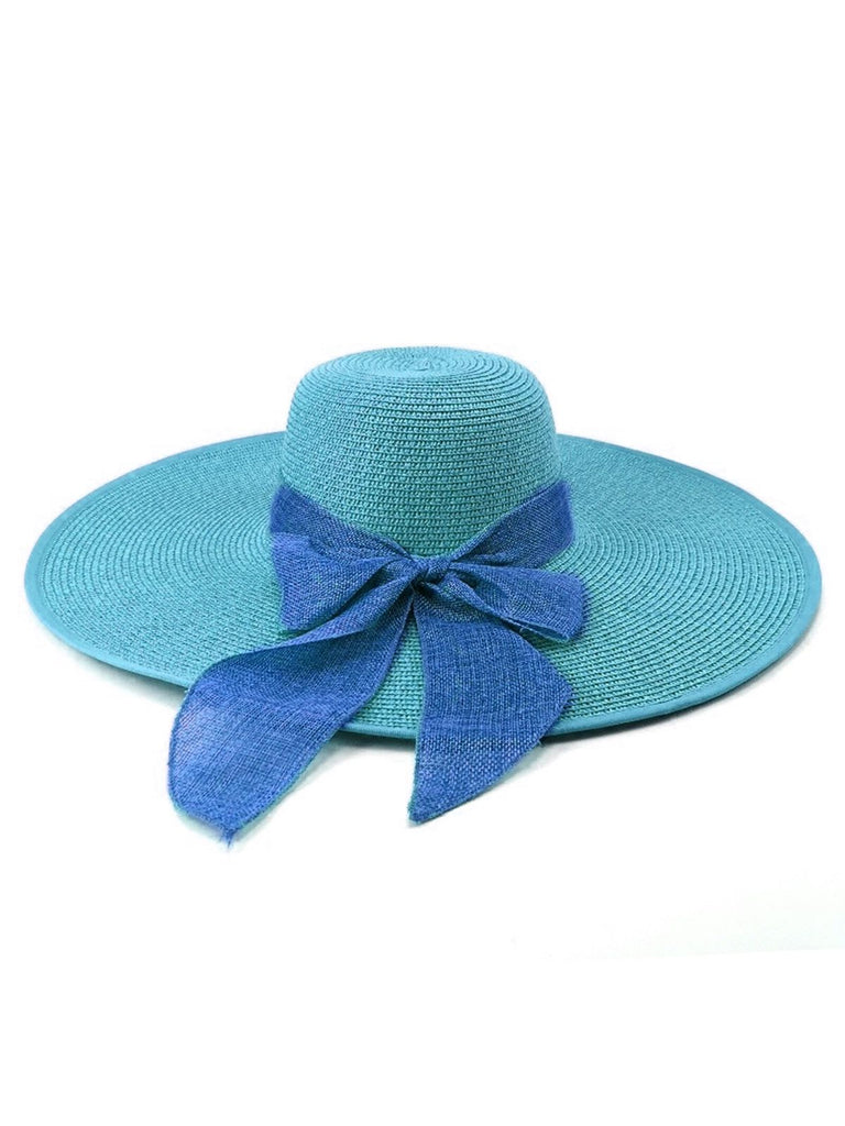 Ribbon Wide Brim Raffia Sun Hat: timeless style reimagined