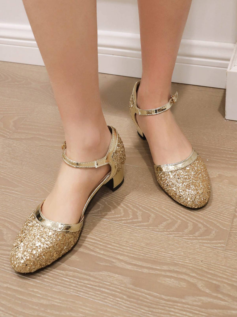 Shiny Buckle Heels Mary Jane Shoes — vintage elegance for the modern woman