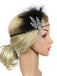 Silver 1920s Feather Rhinestone Headband: timeless style reimagined