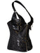 Steampunk Halter Leather Gothic Corset — vintage elegance for the modern woman