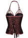 Steampunk Halter Leather Gothic Corset — vintage elegance for the modern woman