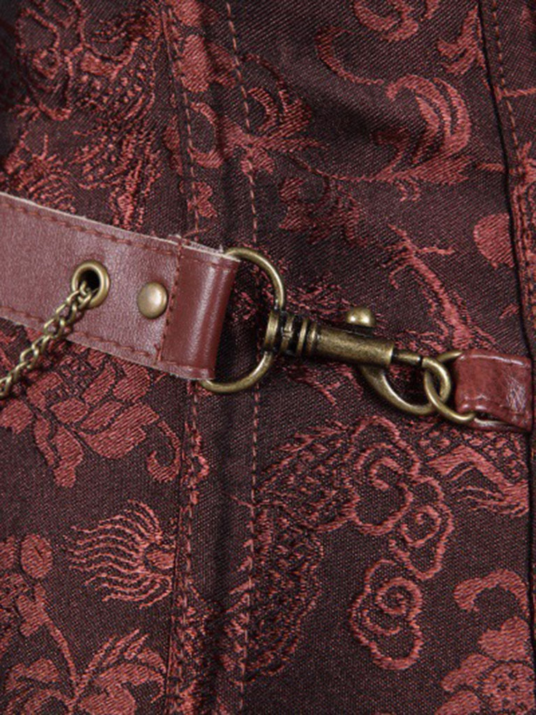 Steampunk Halter Leather Gothic Corset — vintage elegance for the modern woman