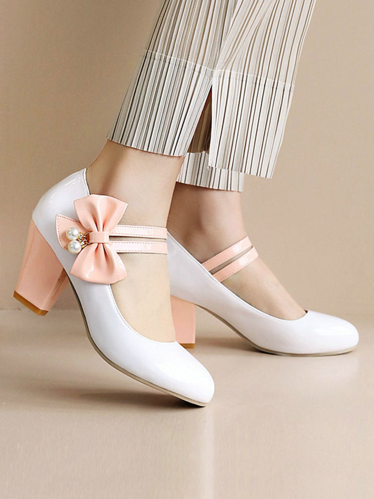 Straps Bowknot High Heels Shoes: timeless vintage elegance she makes her own