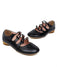 Three-breasted Flat Vintage Shoes: timeless style reimagined