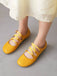 Three-breasted Flat Vintage Shoes: timeless style reimagined