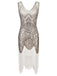 She slips into this White 1920s Fringed Flapper Dress and suddenly it's a 1920s daydream
