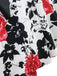 White 1950s Floral Halter Swing Dress — the kind of 1950s dress that makes strangers smile