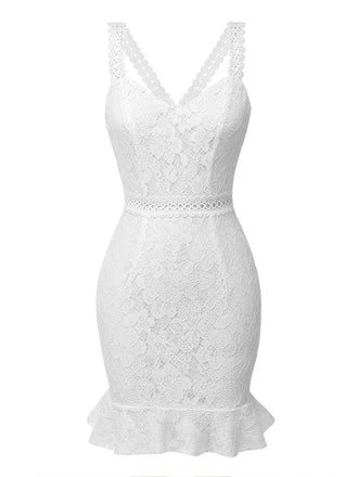 White 1960s Lace Vintage Dress: timeless style reimagined