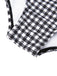 White&Black 1940s Plaid Suspenders Swimsuit: timeless style reimagined