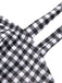 White&Black 1940s Plaid Suspenders Swimsuit: timeless style reimagined