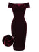 Wine Red 1960s Velvet Bodycon Dress — vintage elegance for the modern woman