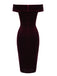 Wine Red 1960s Velvet Bodycon Dress: timeless style reimagined