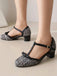 Woolen Buckle Heels Mary Jane Shoes — vintage elegance for the modern woman