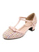 Woolen Buckle Heels Mary Jane Shoes — vintage elegance for the modern woman