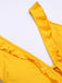Yellow 1930s V-Neck One-piece Swimsuit — vintage elegance for the modern woman