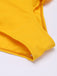 Yellow 1930s V-Neck One-piece Swimsuit: timeless style reimagined
