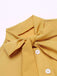 Yellow 1950s Bow Solid Blouse Top - vintage fashion, retro style