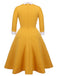Yellow 1950s Solid Swing Dress — vintage elegance for the modern woman