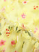 Yellow 3D Floral Puff Sleeves Swing Dress, vintage dress, retro fashion, rockabilly, pin-up fashion - perfect for women who love vintage and retro fashion