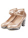 Zebra Patchwork Chunky High Heels Shoes: timeless style reimagined